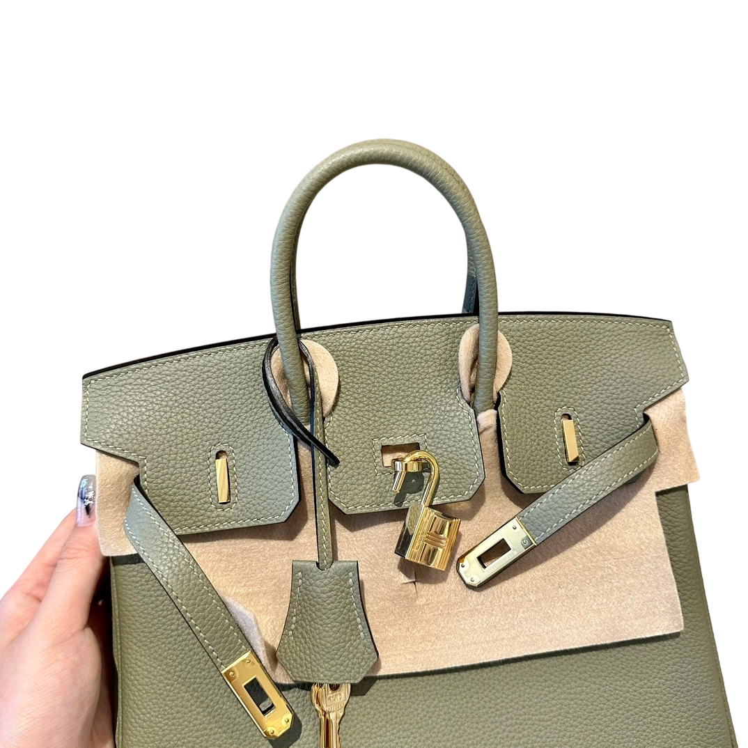 Birkin  Togo – Sage Green | Gold-Plated