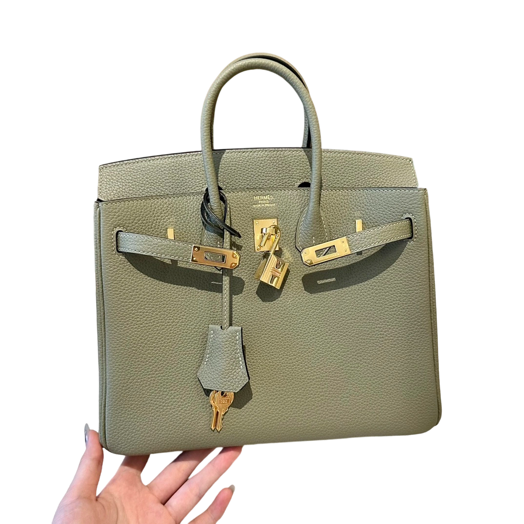 Birkin  Togo – Sage Green | Gold-Plated
