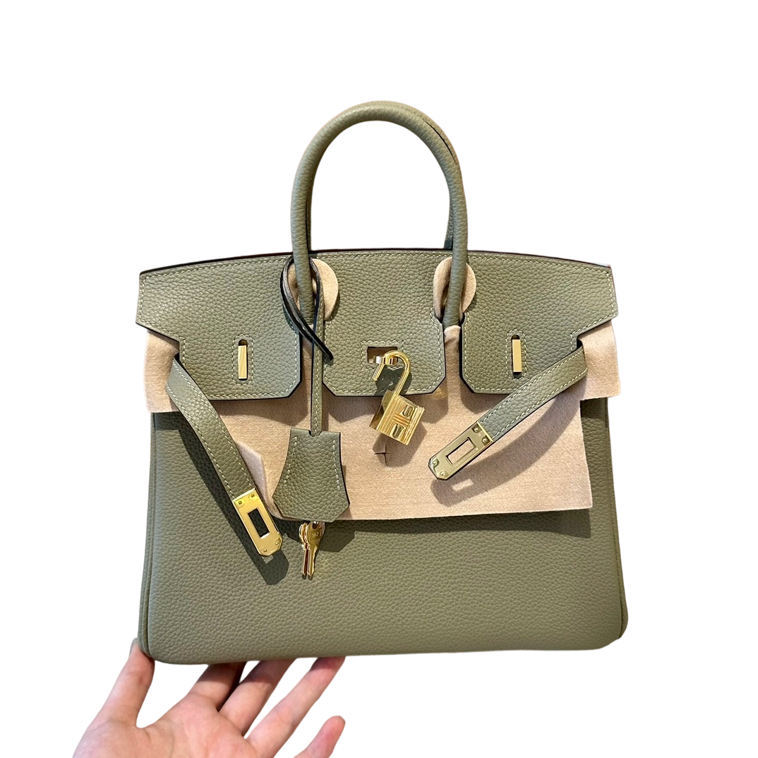 Birkin  Togo – Sage Green | Gold-Plated