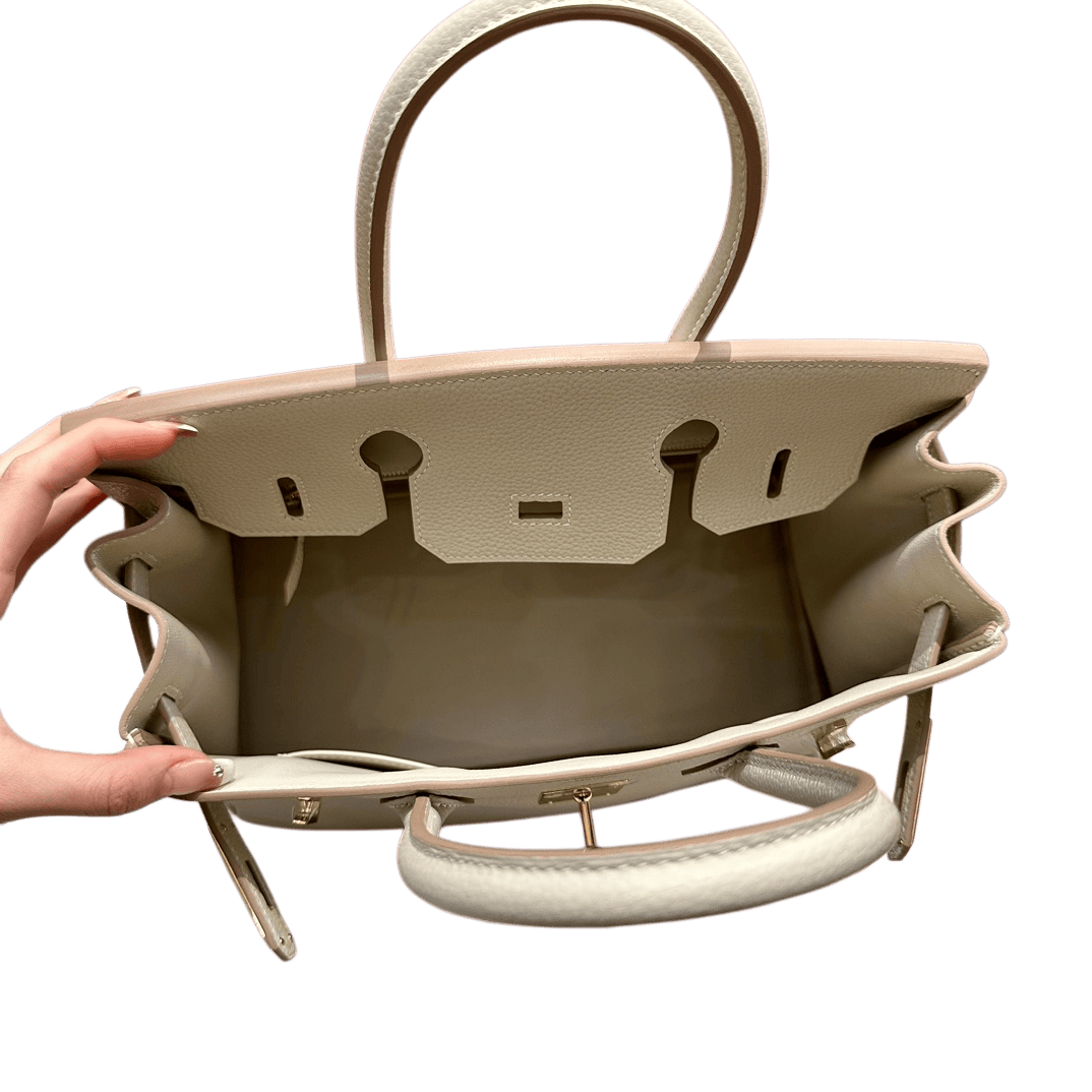 Birkin  Togo – Milkshake White| Gold-Plated