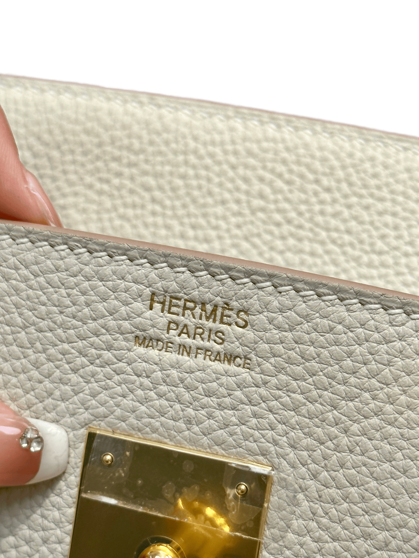 Birkin  Togo – Milkshake White| Gold-Plated