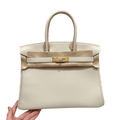 Birkin  Togo – Milkshake White| Gold-Plated