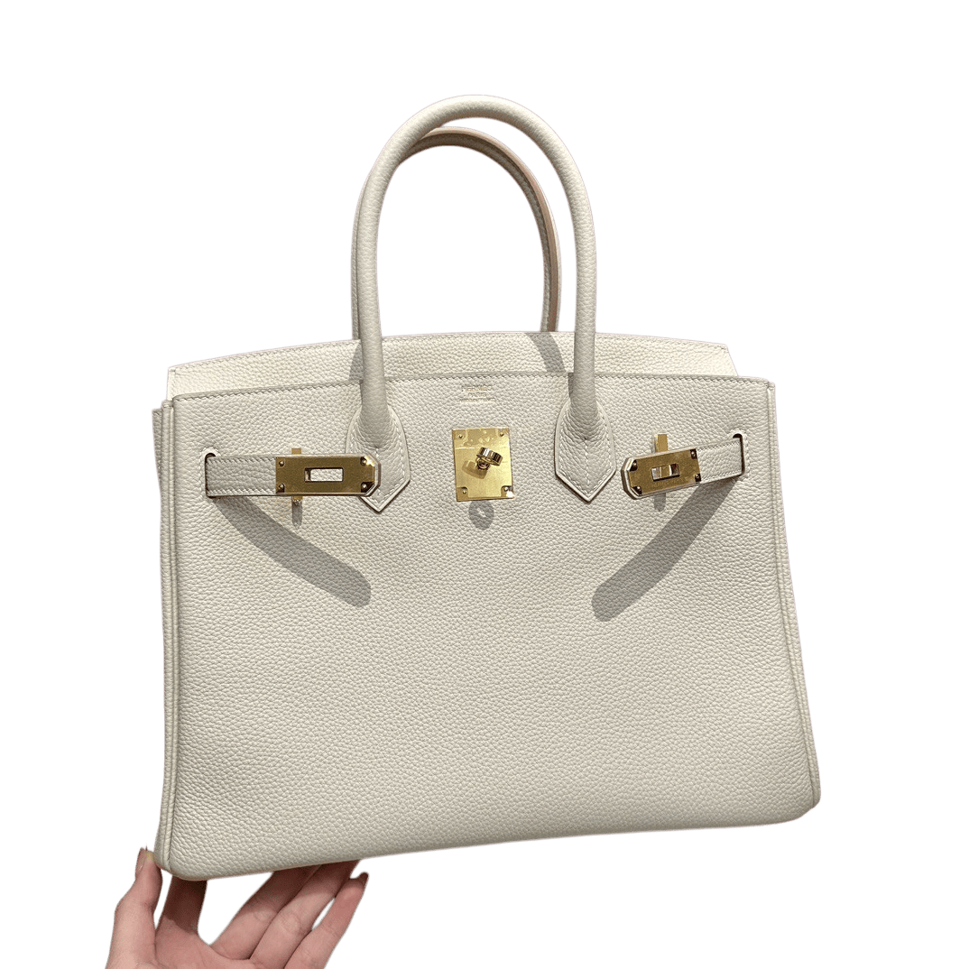 Birkin  Togo – Milkshake White| Gold-Plated