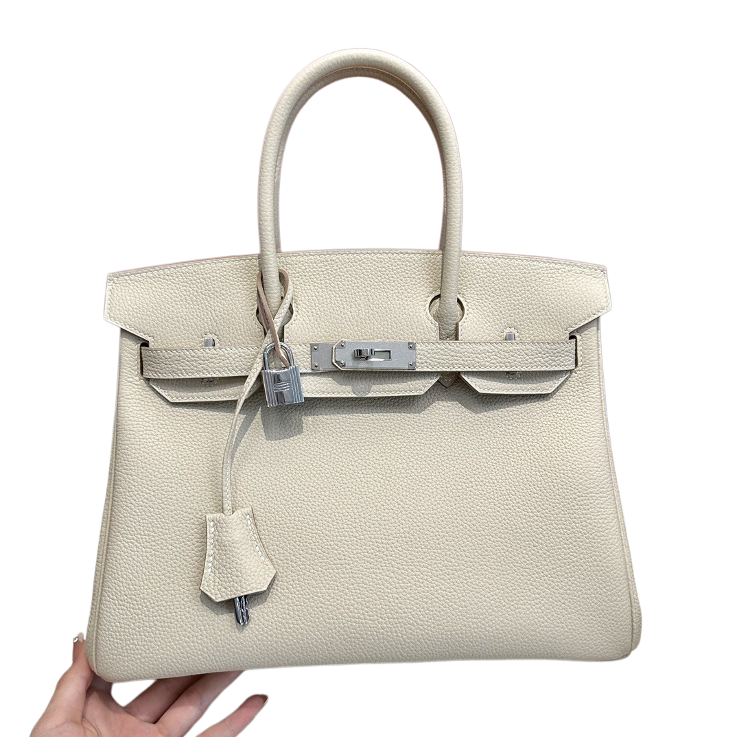 Birkin  Togo  – Milkshake White| Palladium