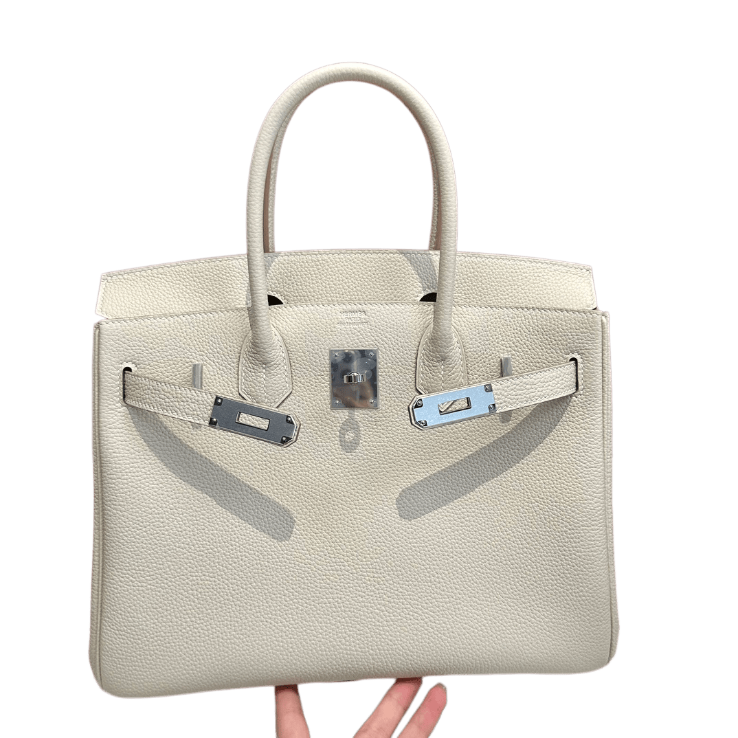 Birkin  Togo  – Milkshake White| Palladium