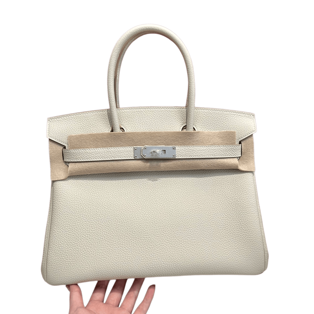 Birkin  Togo  – Milkshake White| Palladium