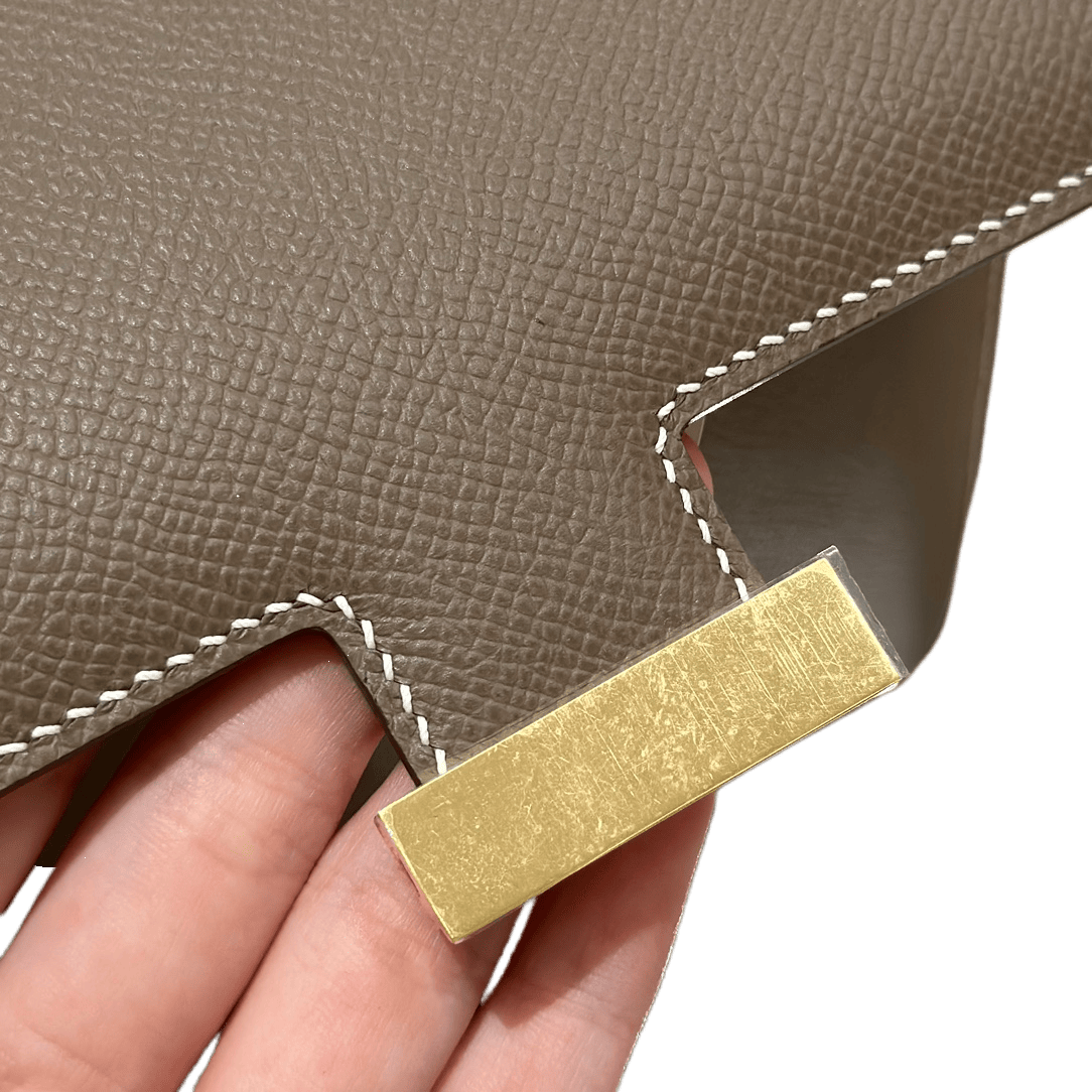 Constance  Epsom – Etoupe | Gold-Plated