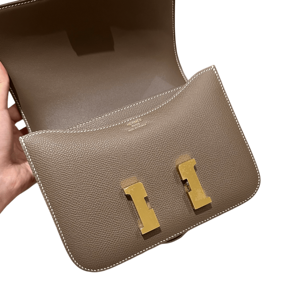 Constance  Epsom – Etoupe | Gold-Plated