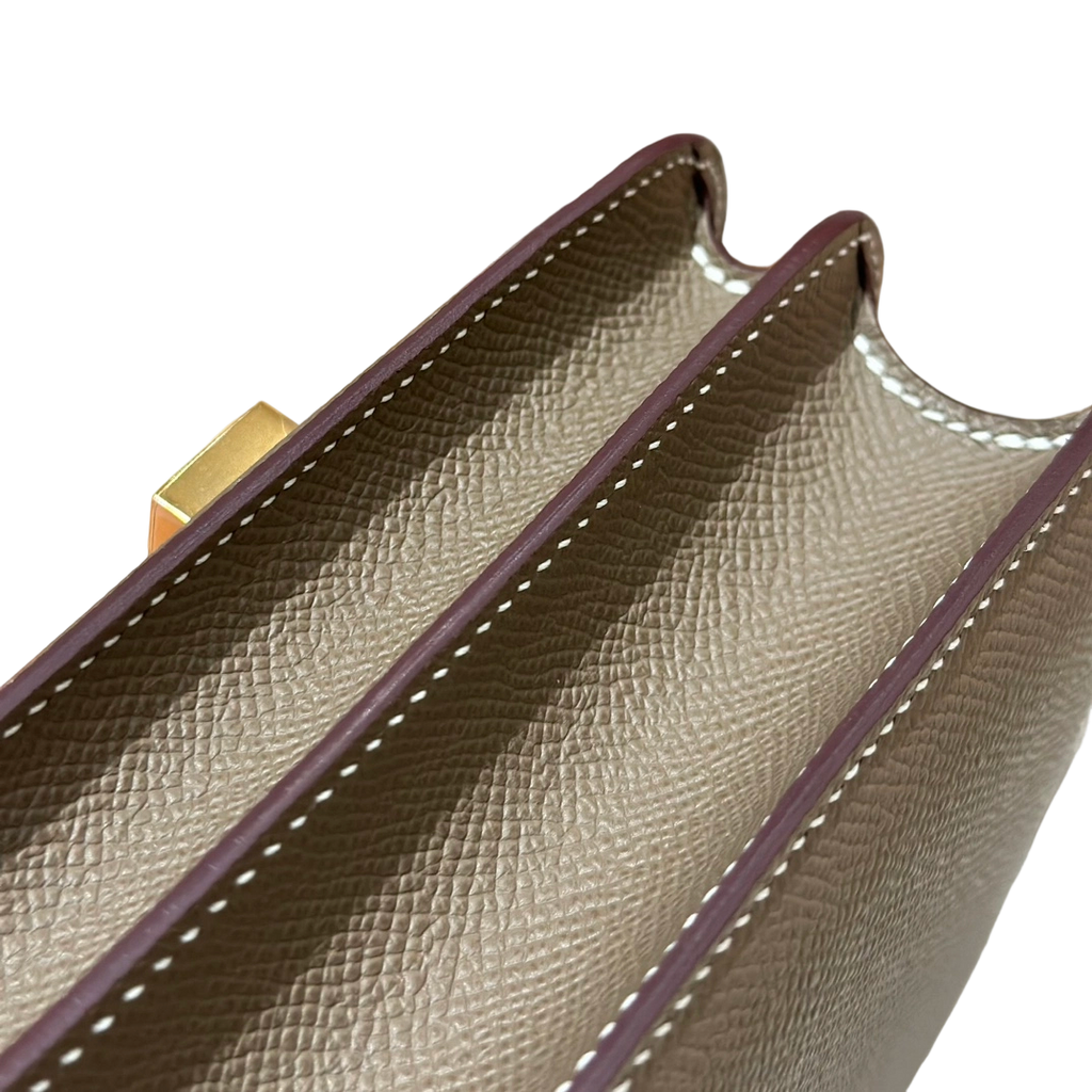 Constance  Epsom – Etoupe | Gold-Plated