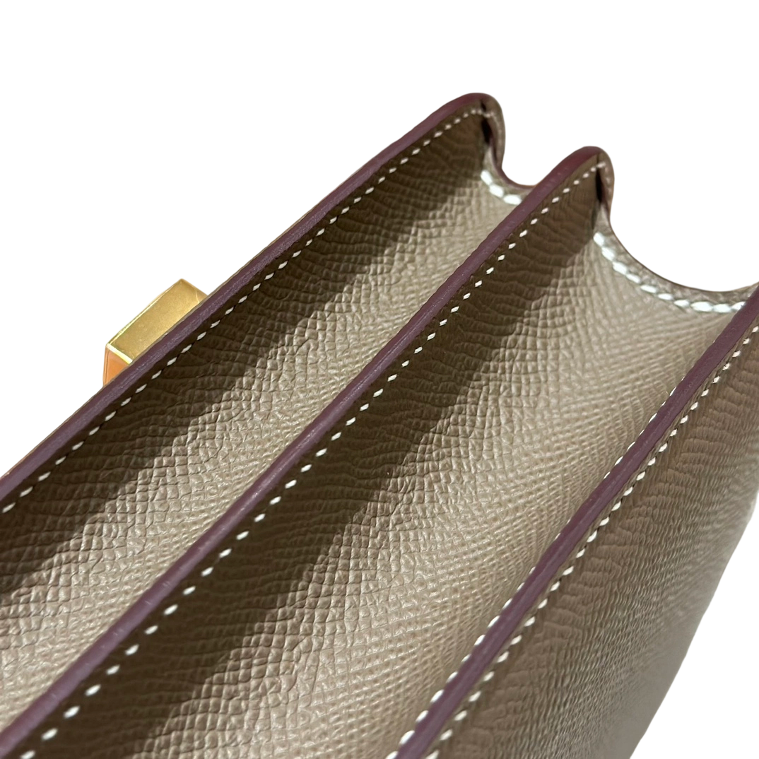 Constance  Epsom – Etoupe | Gold-Plated