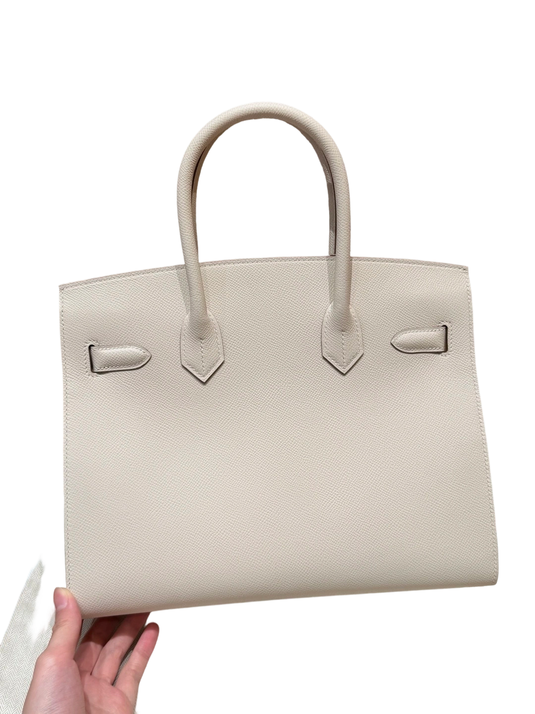 Birkin  Epsom – Milkshake White | Palladium