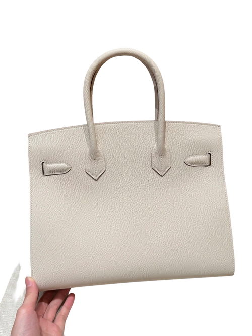 Birkin  Epsom – Milkshake White | Palladium