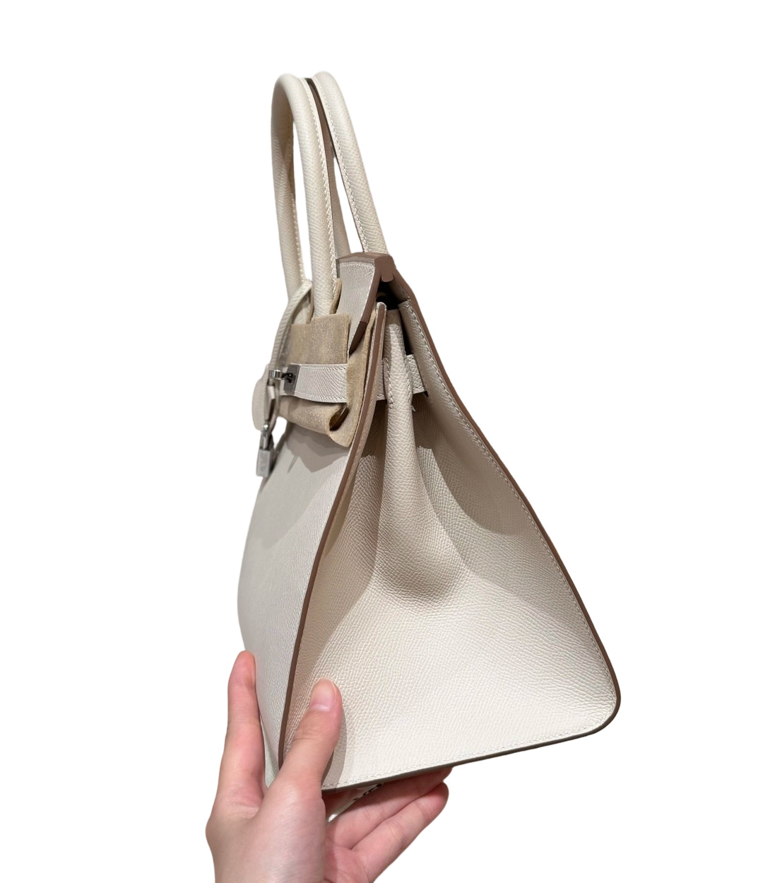 Birkin  Epsom – Milkshake White | Palladium