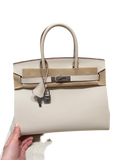 Birkin  Epsom – Milkshake White | Palladium