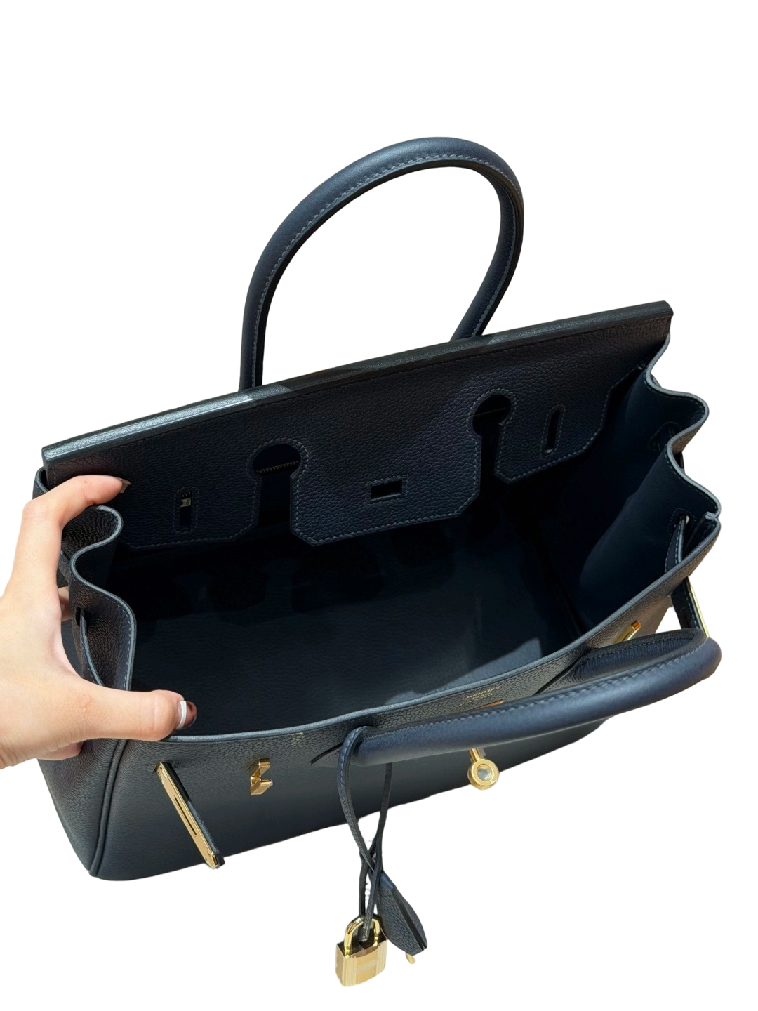 Birkin Togo – Bleu Nuit | Gold-Plated