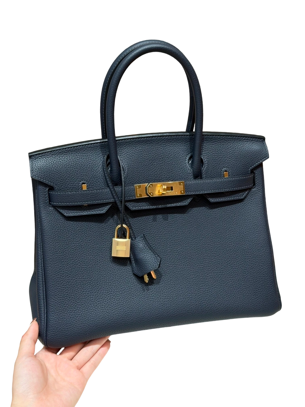 Birkin Togo – Bleu Nuit | Gold-Plated