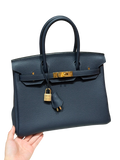 Birkin Togo – Bleu Nuit | Gold-Plated
