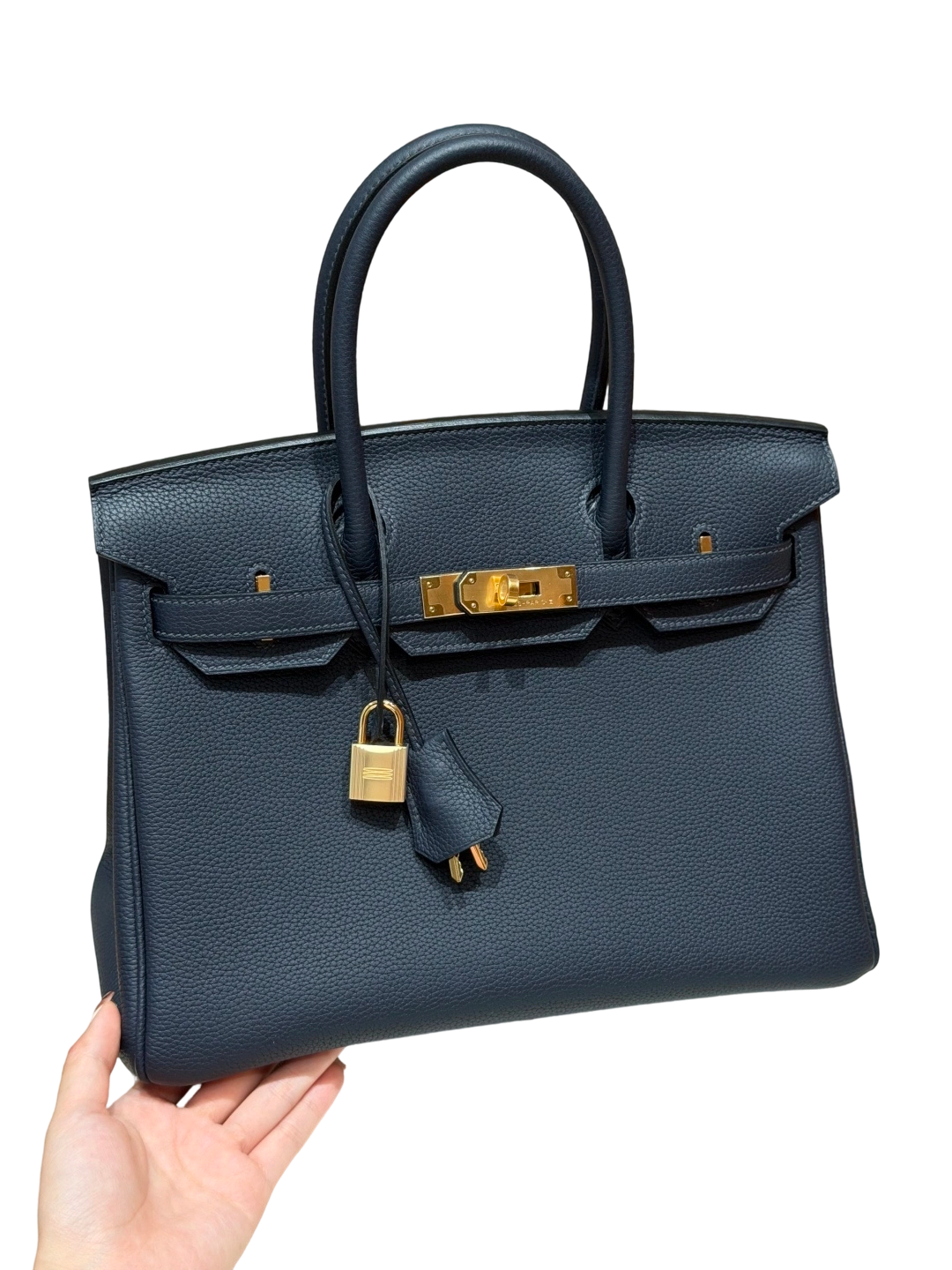 Birkin Togo – Bleu Nuit | Gold-Plated