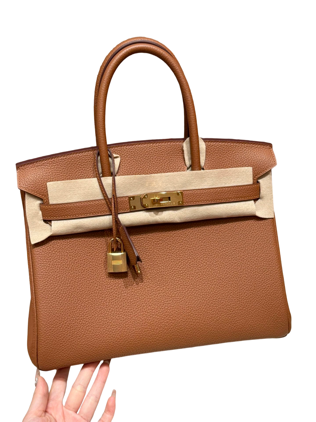 Birkin Togo– Gold Brown | Gold-Plated