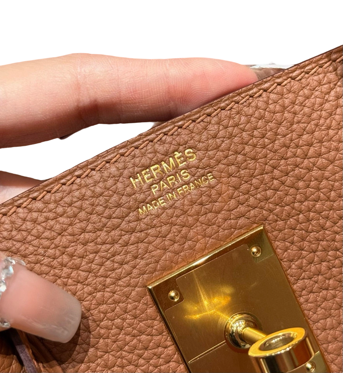 Birkin Togo– Gold Brown | Gold-Plated