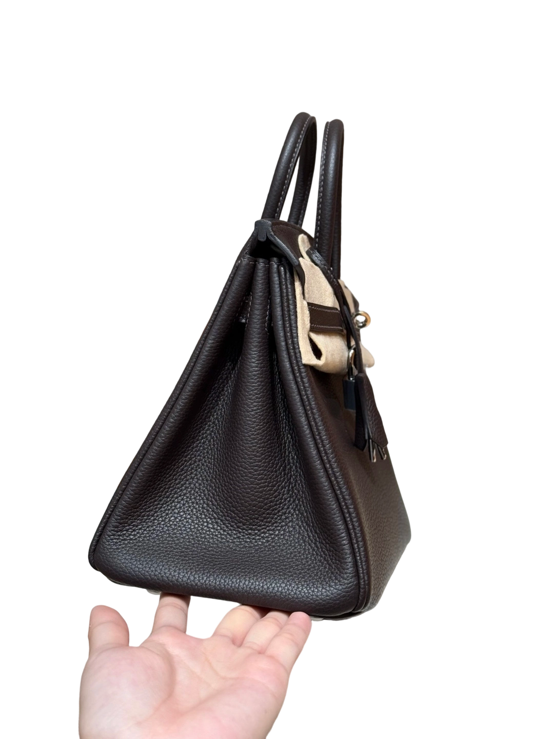 Birkin  Togo – Ebony Brown | Palladium