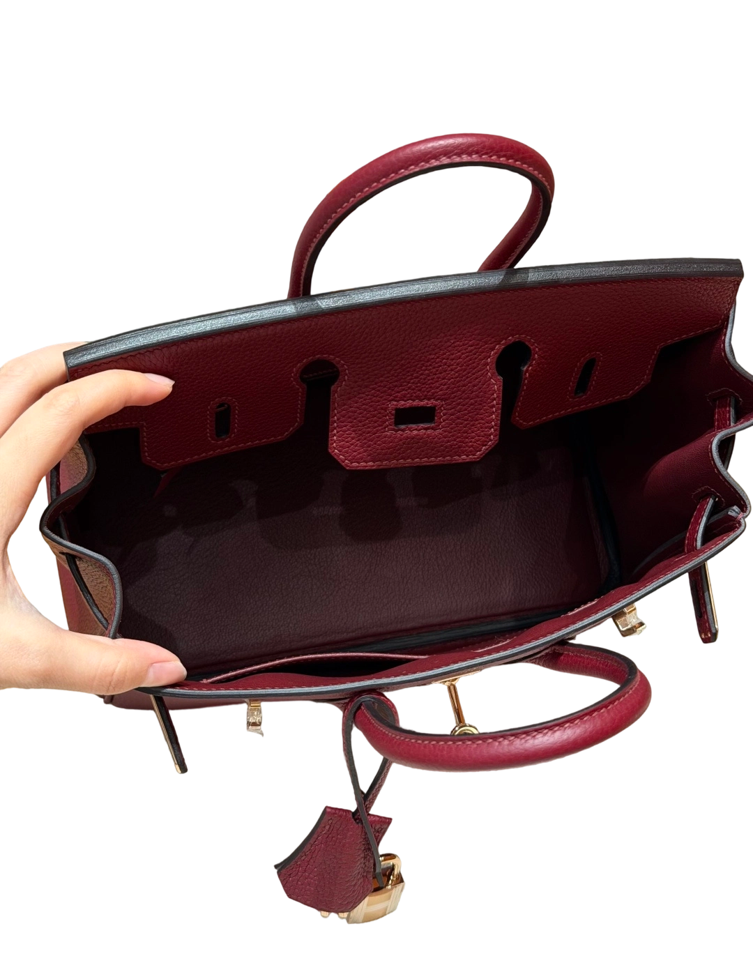 Birkin  Togo – Bordeaux Red | Rose Gold-Plated