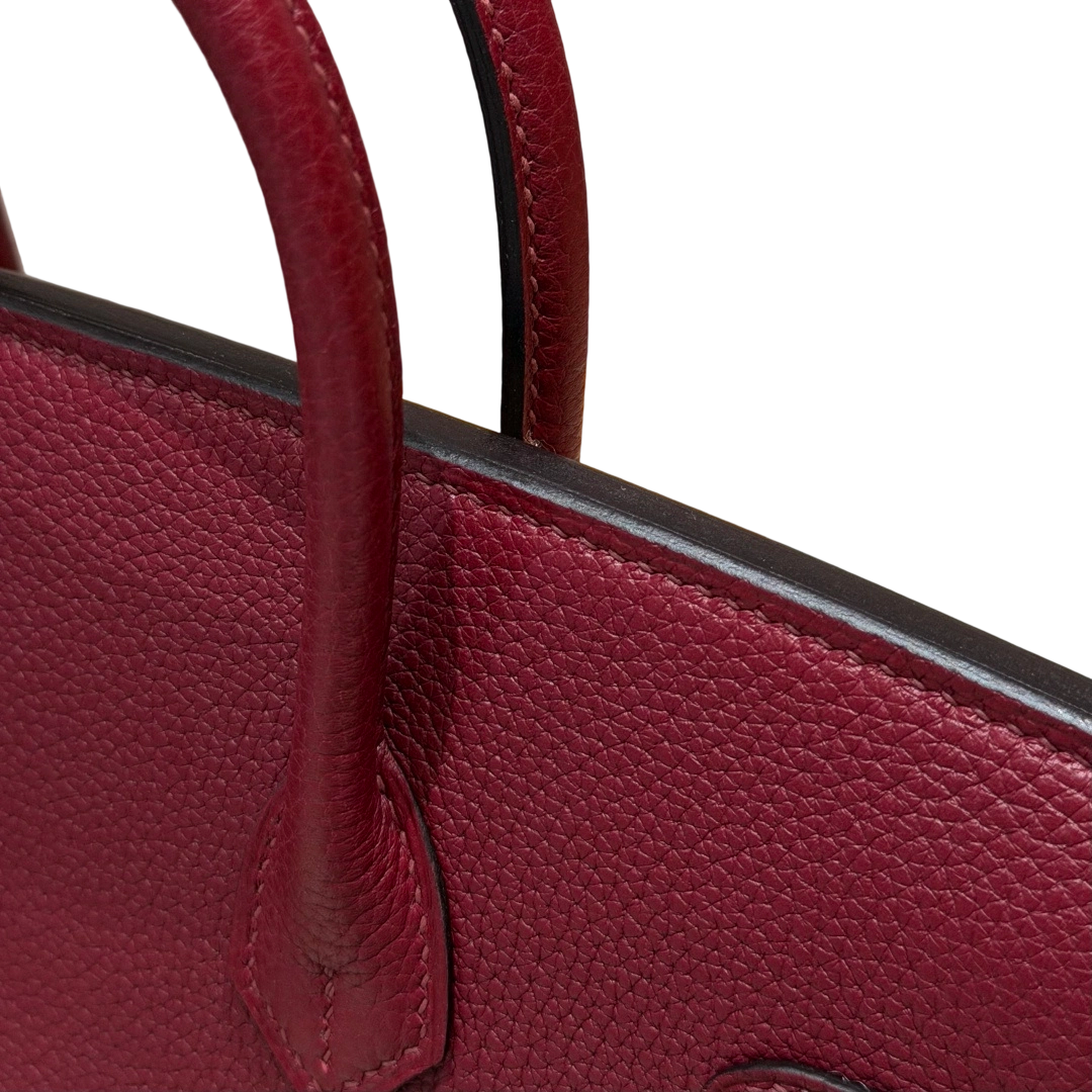 Birkin  Togo – Bordeaux Red | Rose Gold-Plated