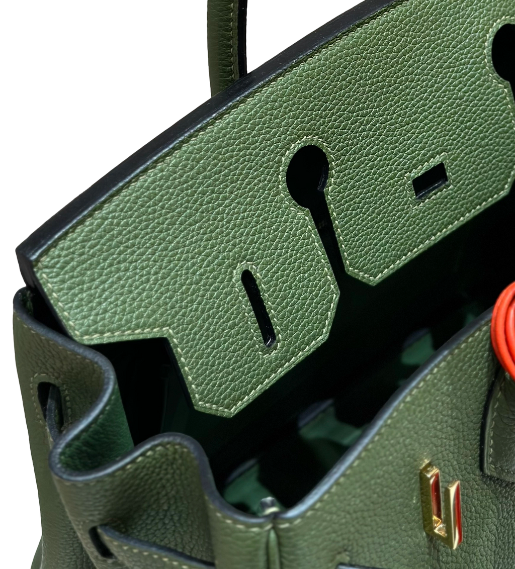 Birkin Togo– Olive Green | Gold-Plated