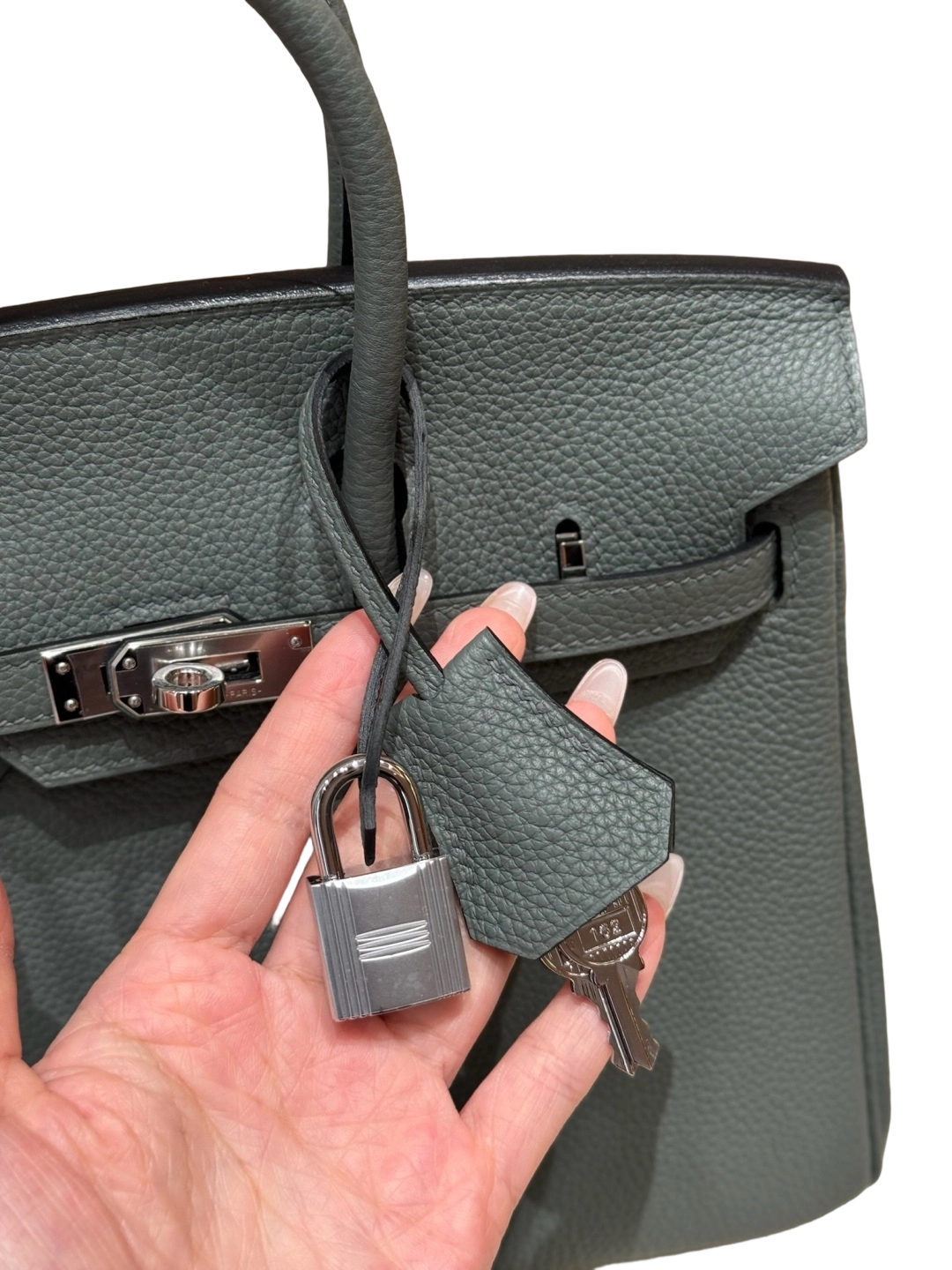 Birkin  Togo – Almond Green | Palladium