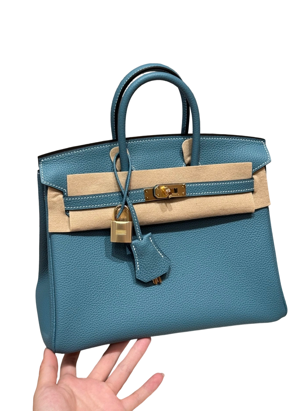 Birkin Togo – Bleu Jean | Gold-Plated