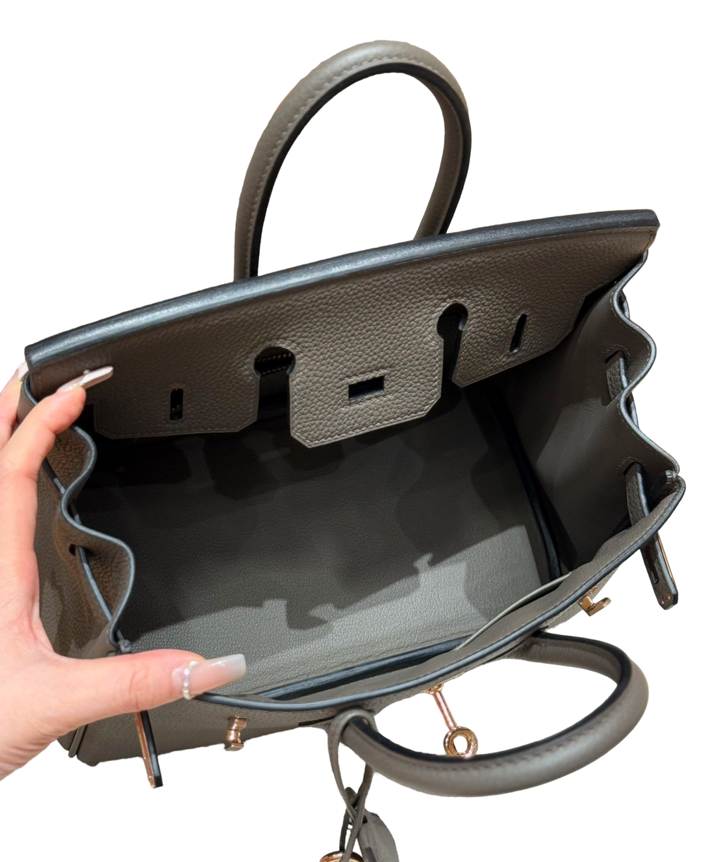 Birkin  Togo – Etain | Rose Gold-Plated