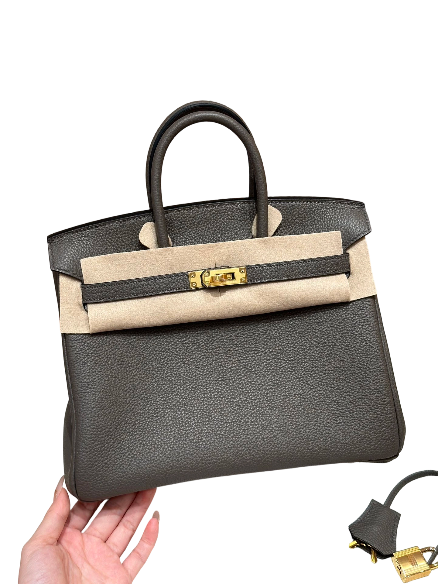 Birkin  Togo – Etain | Gold-Plated