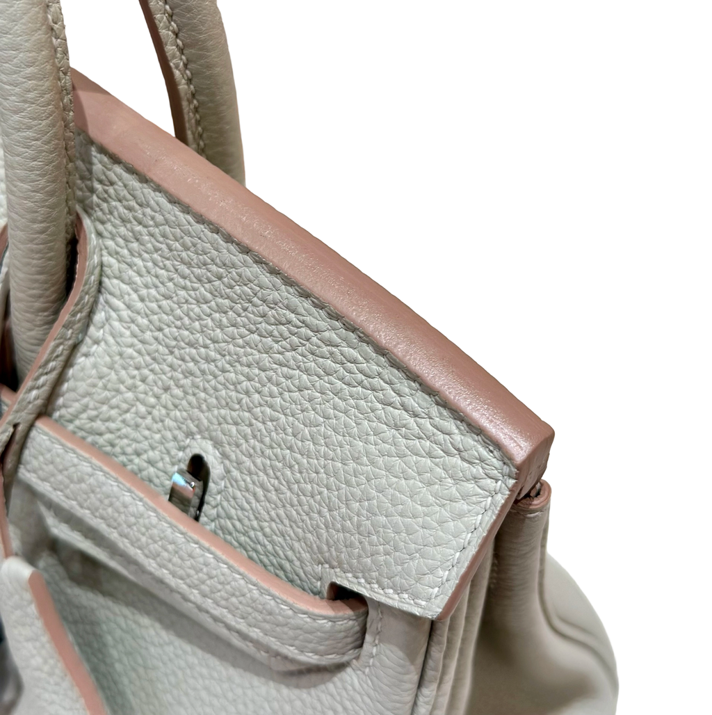 Birkin  Togo – Glacier White | Palladium