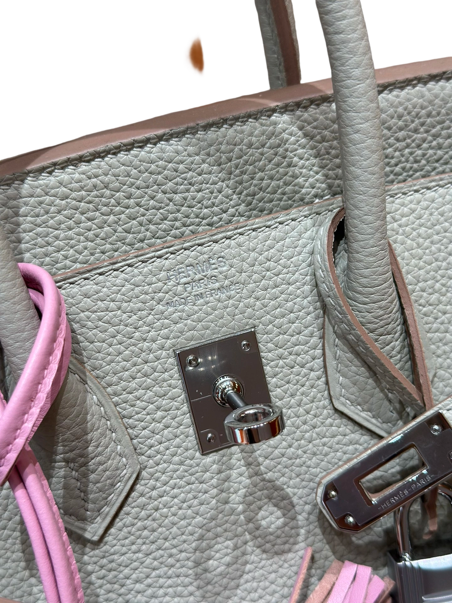 Birkin  Togo – Glacier White | Palladium