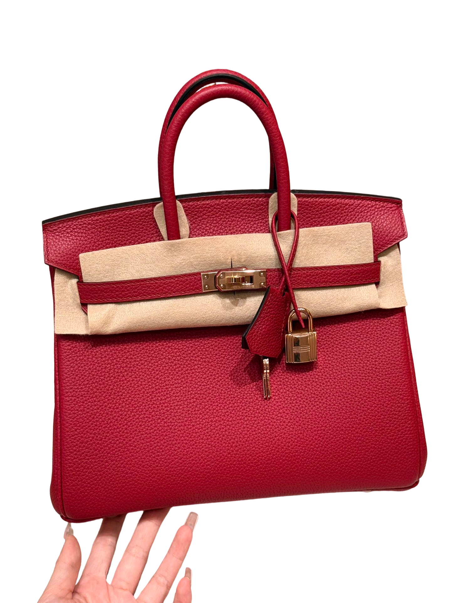 Birkin  Togo – Ruby Red | Rose Gold-Plated