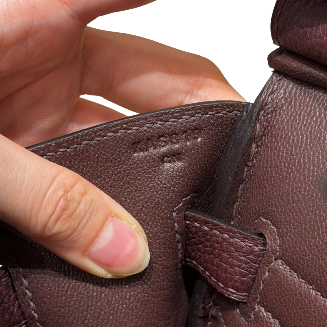 Birkin  Togo – Saddle Red | Palladium
