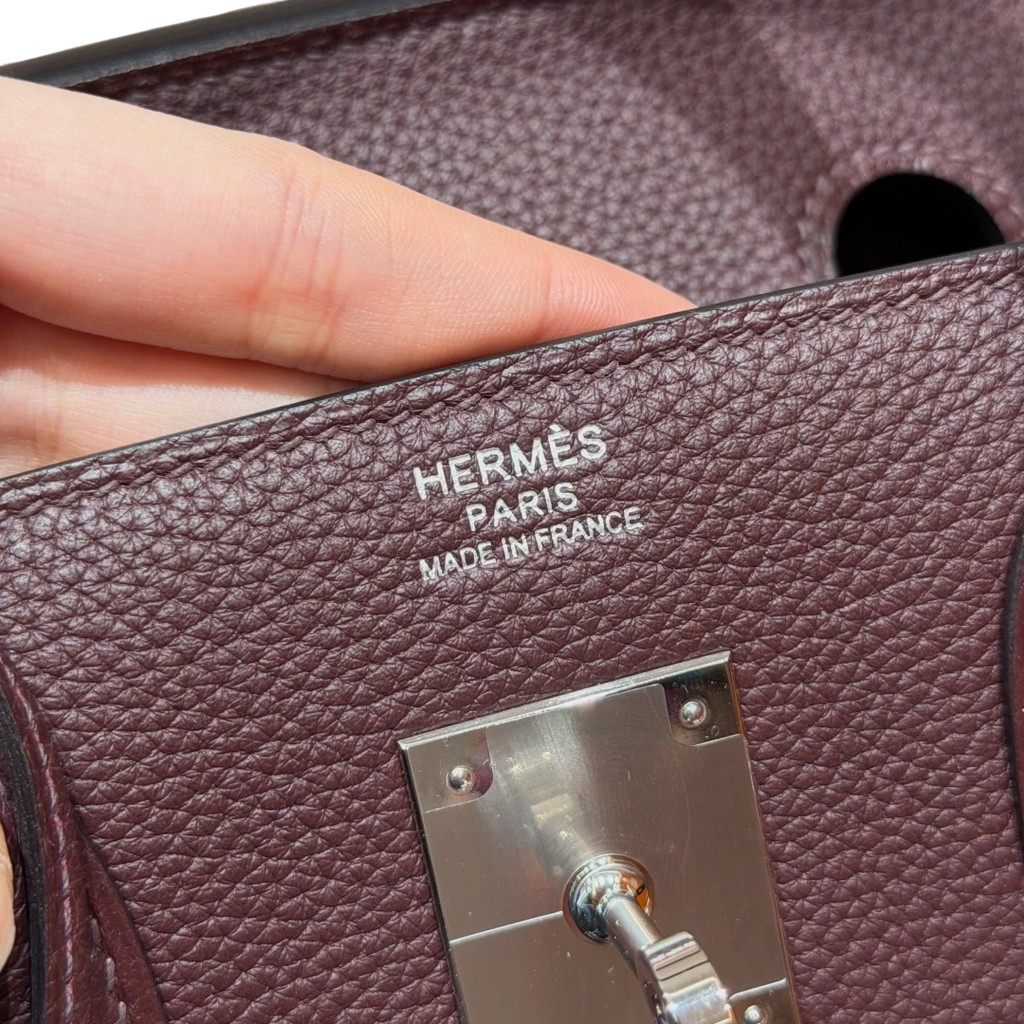 Birkin  Togo – Saddle Red | Palladium