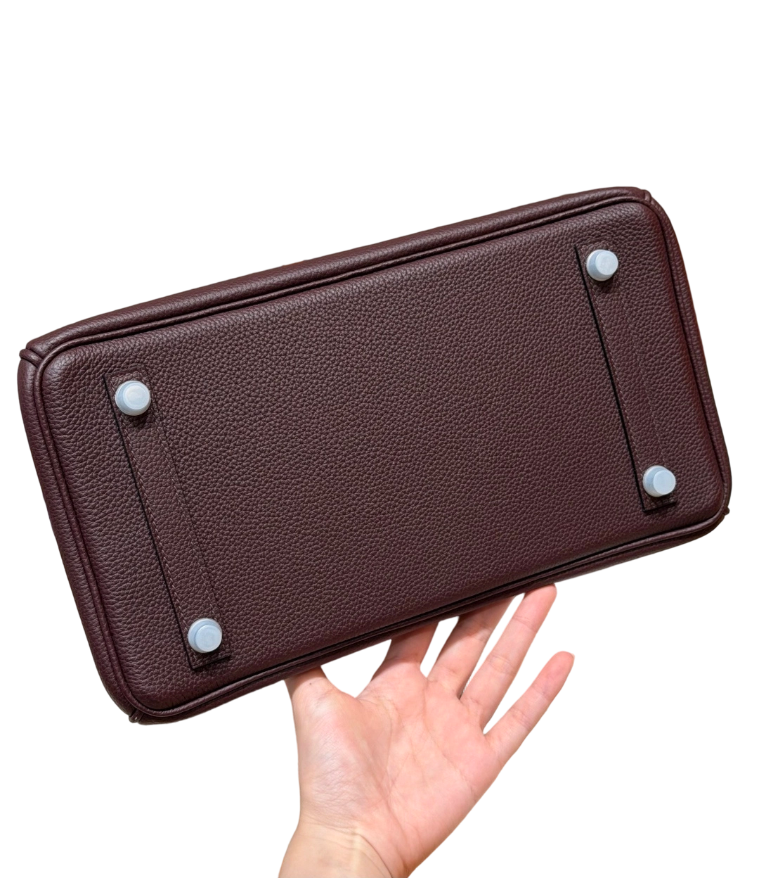 Birkin  Togo – Saddle Red | Palladium