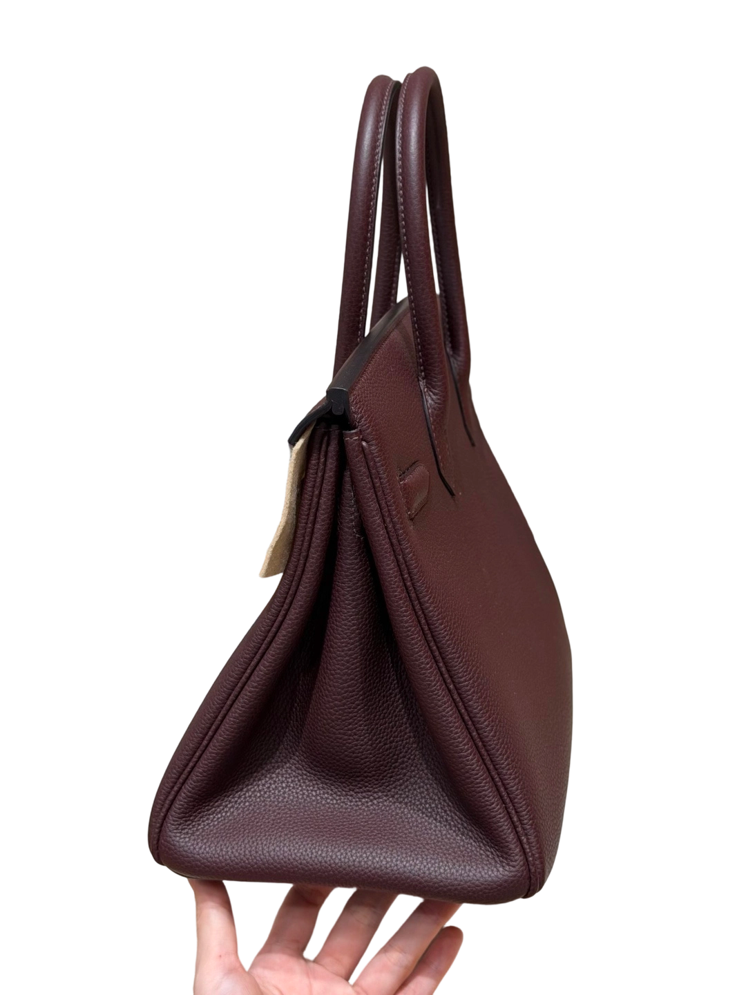 Birkin  Togo – Saddle Red | Palladium