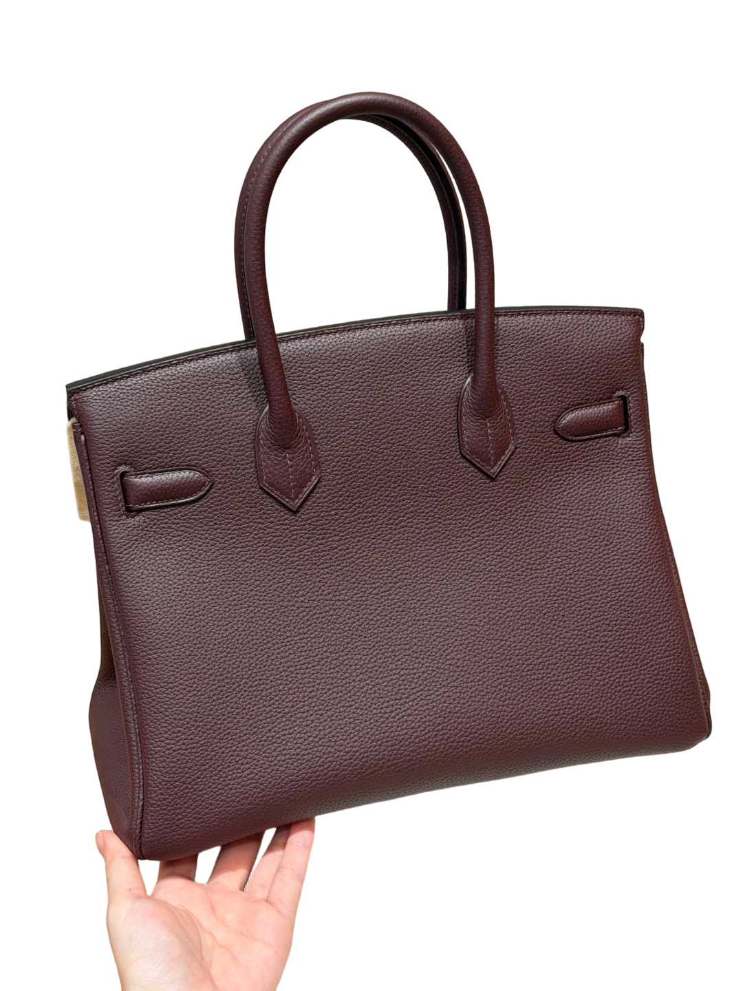 Birkin  Togo – Saddle Red | Palladium