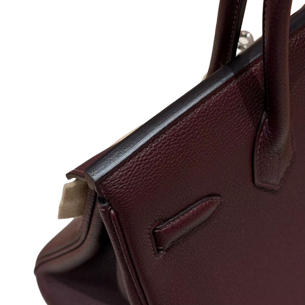 Birkin  Togo – Saddle Red | Palladium