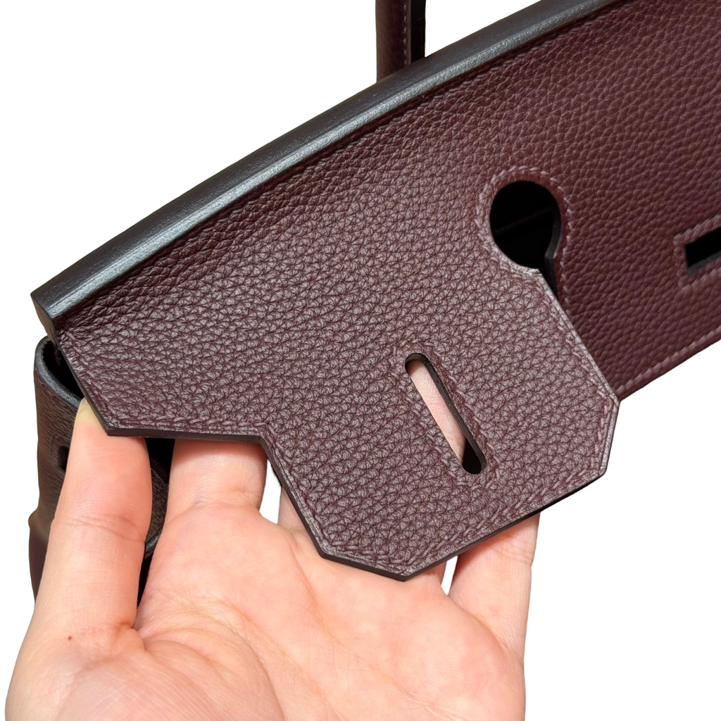 Birkin  Togo – Saddle Red | Palladium