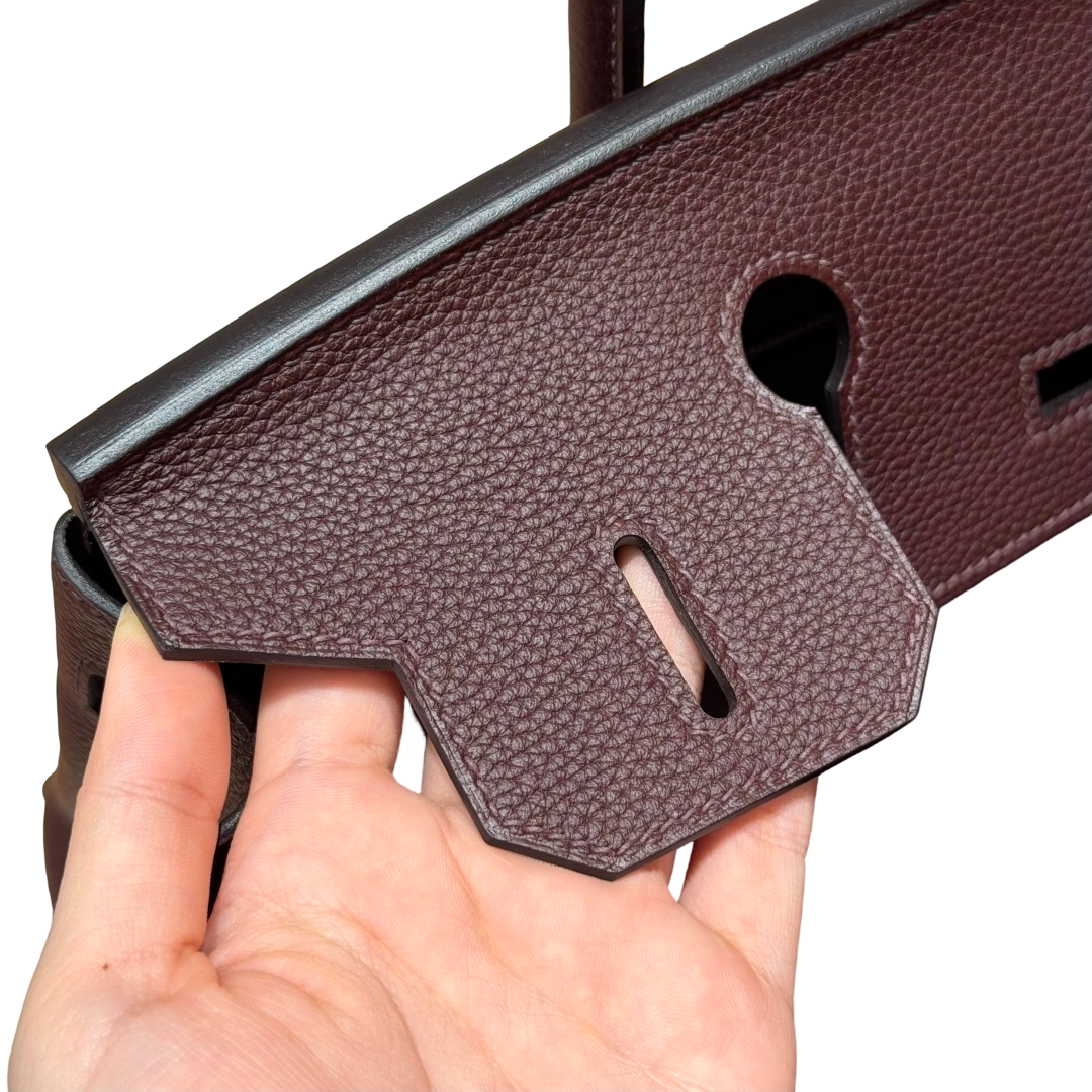 Birkin  Togo – Saddle Red | Palladium