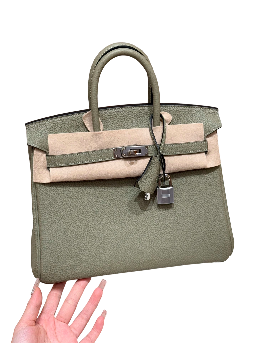 Birkin  Togo – Sage Green | Palladium