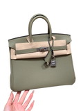 Birkin  Togo – Sage Green | Palladium