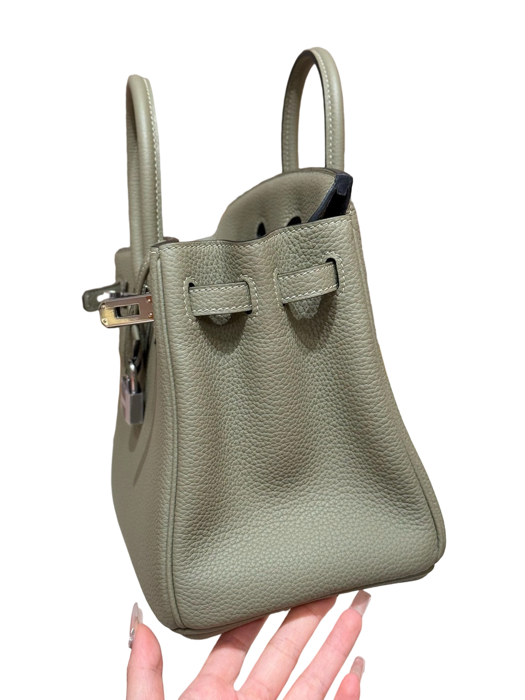Birkin  Togo – Sage Green | Palladium