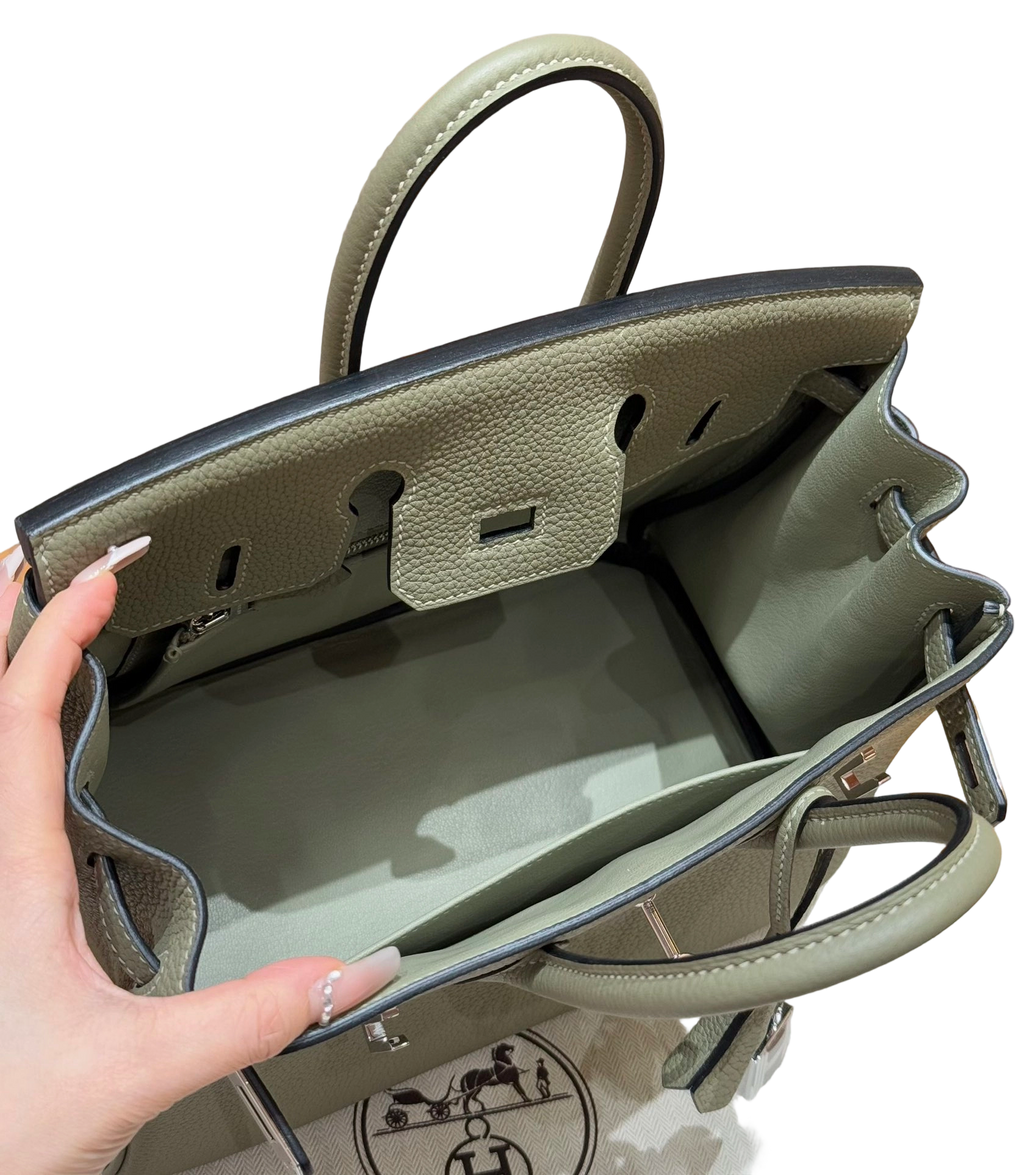 Birkin  Togo – Sage Green | Palladium