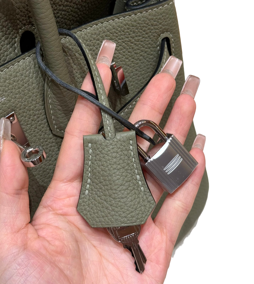 Birkin  Togo – Sage Green | Palladium