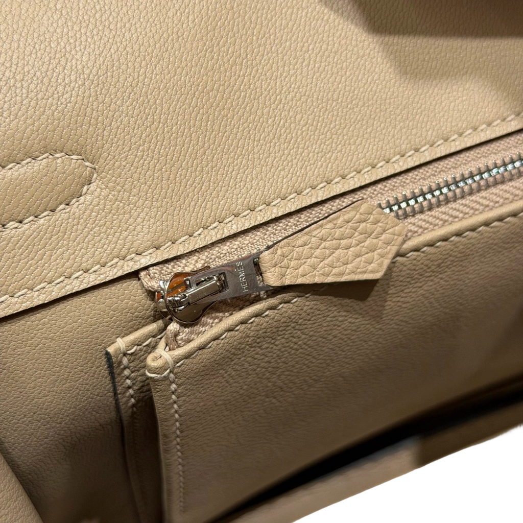 Birkin  Togo – Trench Grey | Palladium