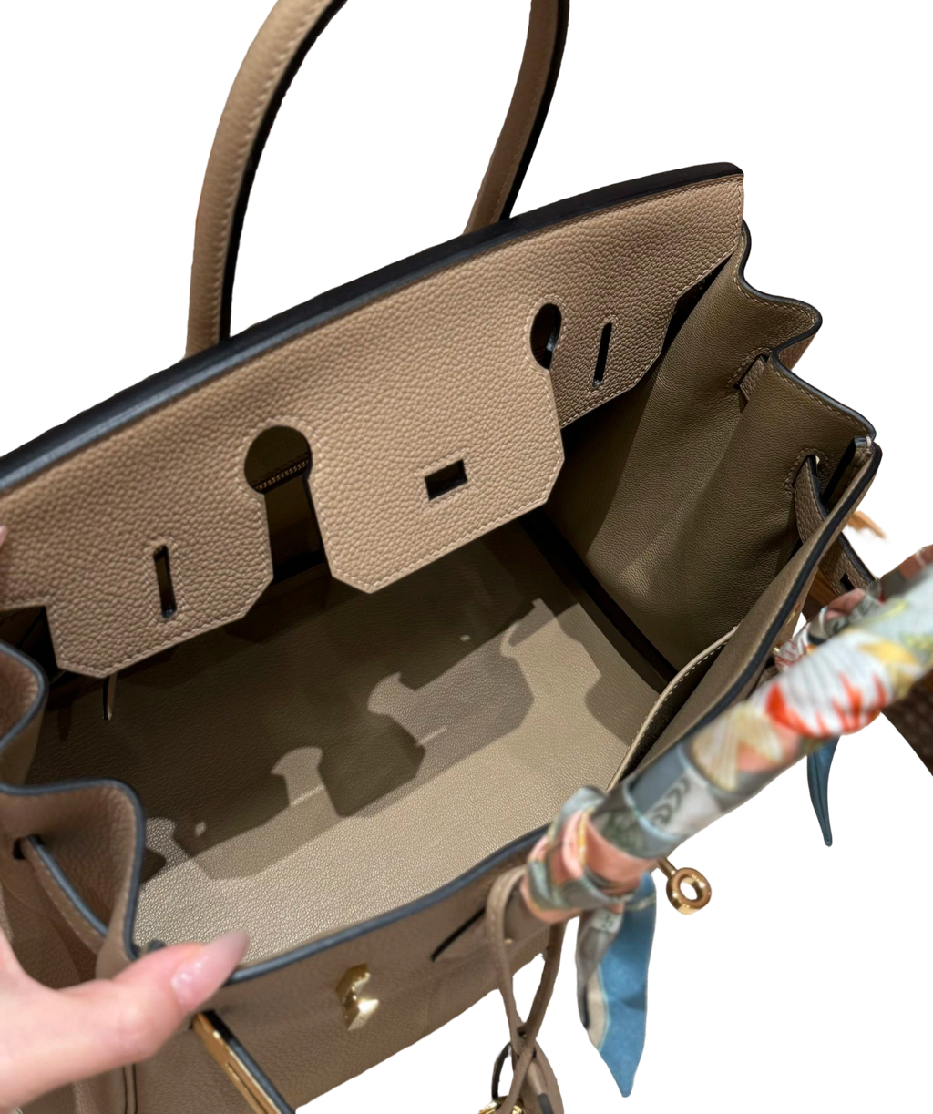 Birkin  Togo – Trench Grey | Gold-Plated